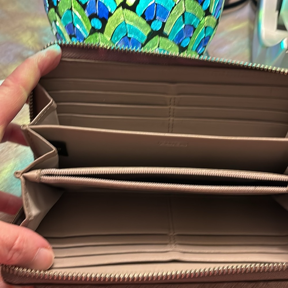 Coach Wallet Snakeskin Embossed - Picture 5 of 9